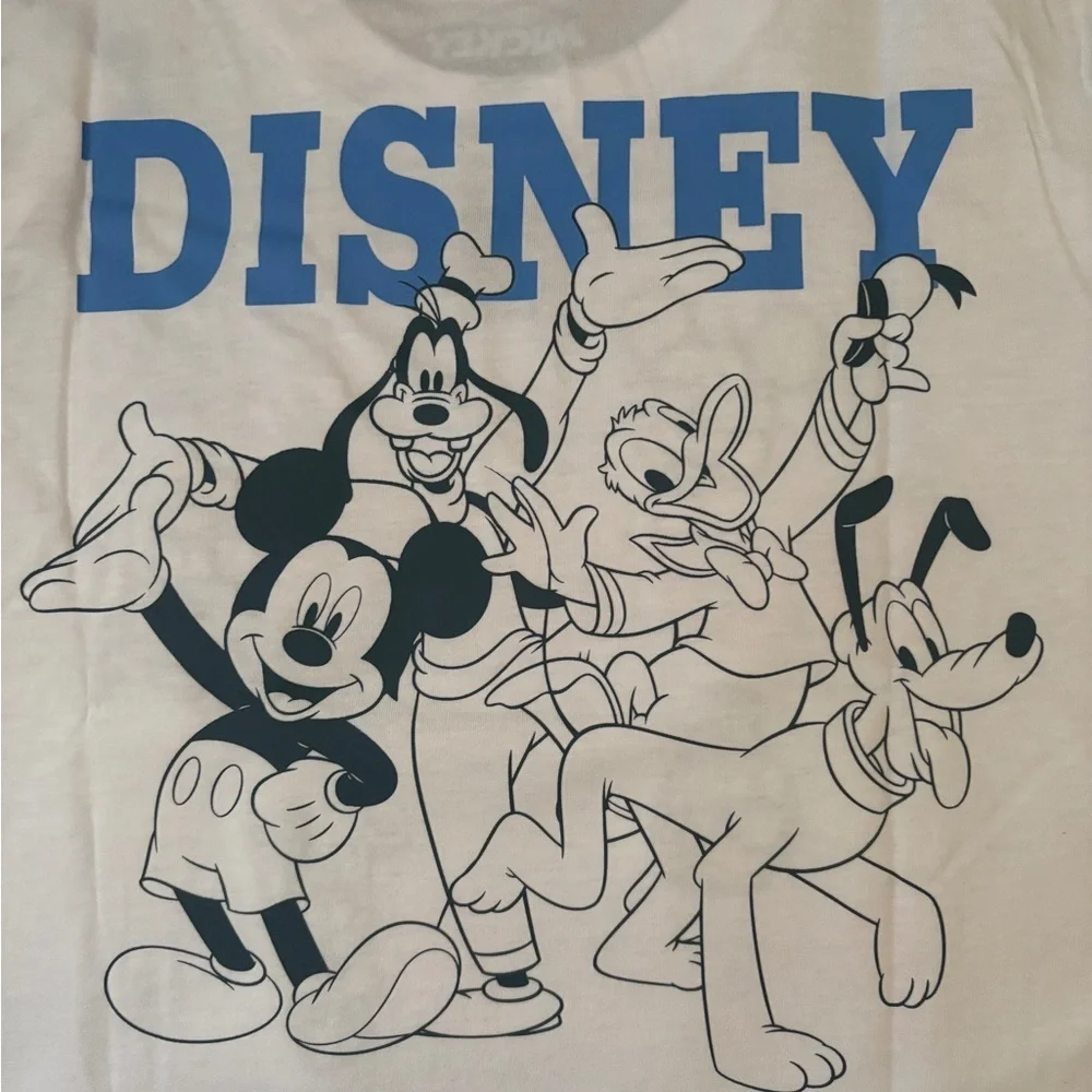 Disney White T-Shirt with Mickey and Friends